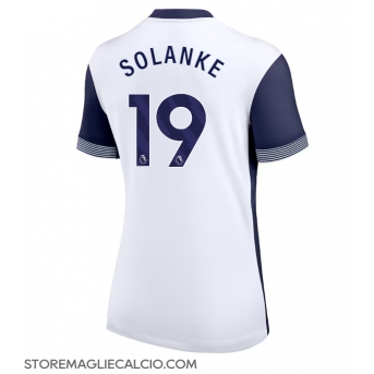 Tottenham Hotspur Dominic Solanke #19 Maglia Gara Casa Repliche 2024-25 Donna Maniche Corte